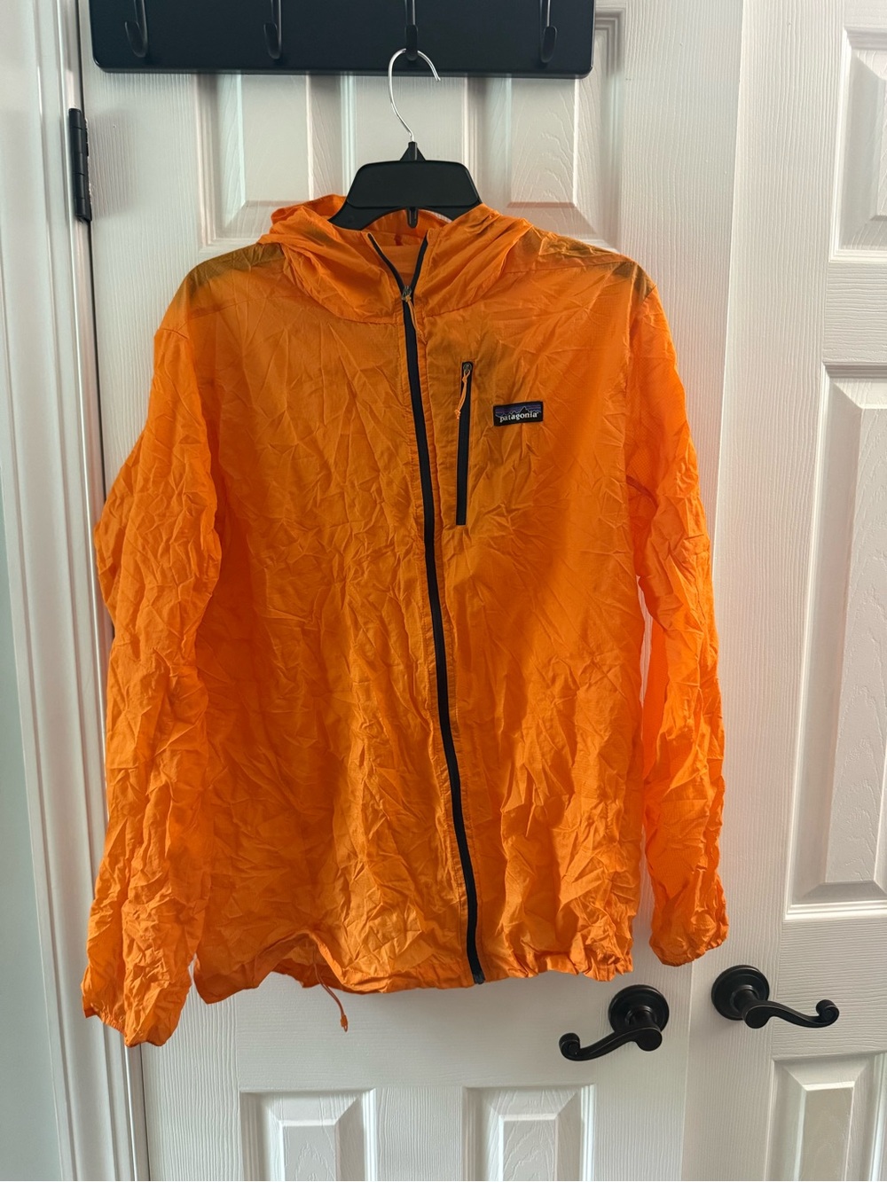 Patagonia Men's Orange Lightweight Hoodini Jacket